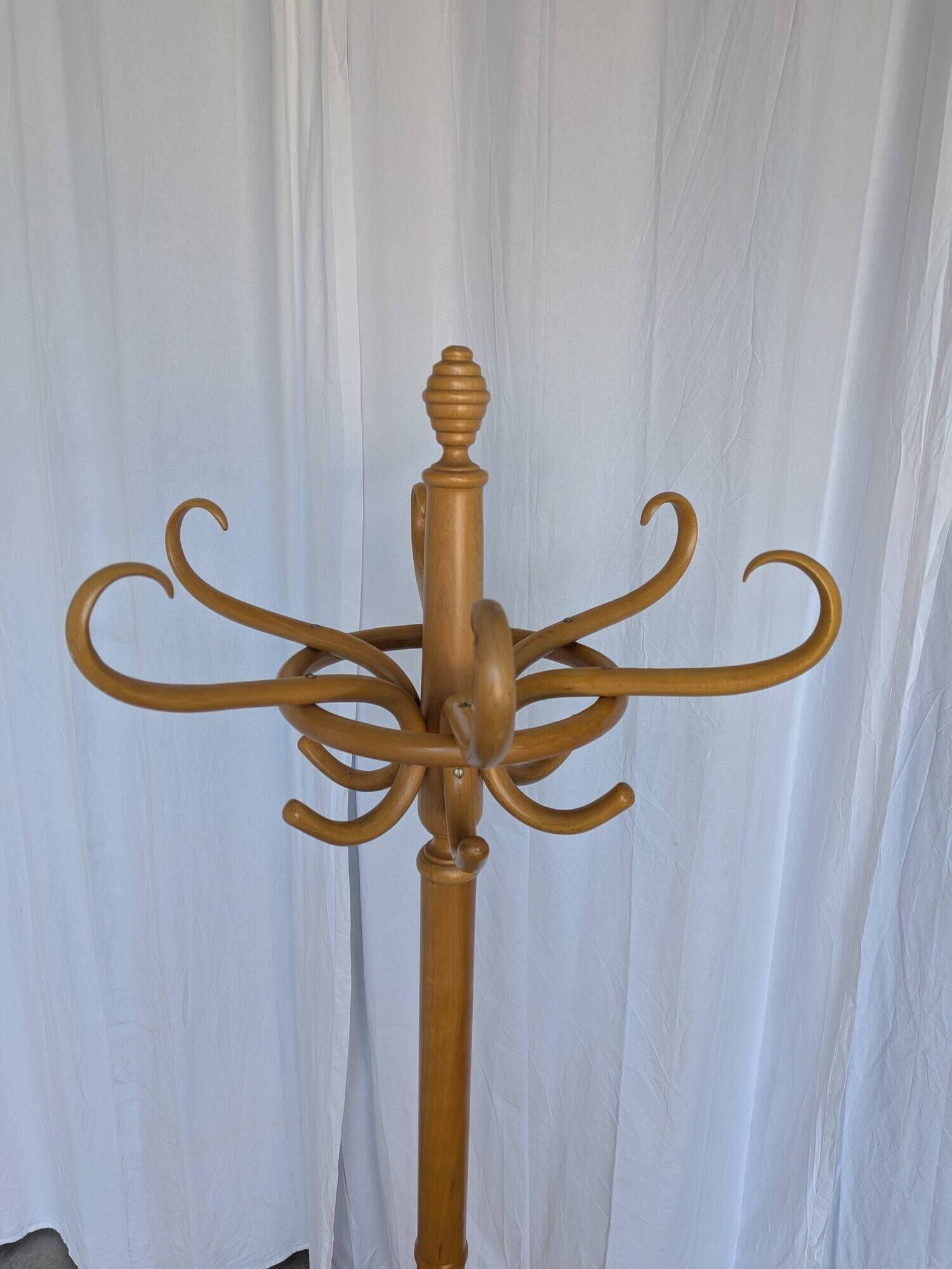 Vintage Bentwood Coat Stand in Thonet Style with Umbrella Holder / Hall Tre