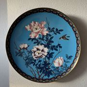 Coupe japonaise du XIXe siècle en émaux cloisonnés