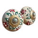 Retro door knobs in genuine sandstone