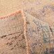 Tapis vintage beige, tapis turc vintage délavé par le soleil, tapis beige