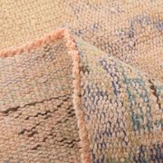 Tapis vintage beige, tapis turc vintage délavé par le soleil, tapis beige