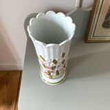 Large vintage vase with floral pattern