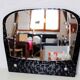 Black glass mirror 1970