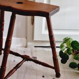 Tabouret de traite rustique