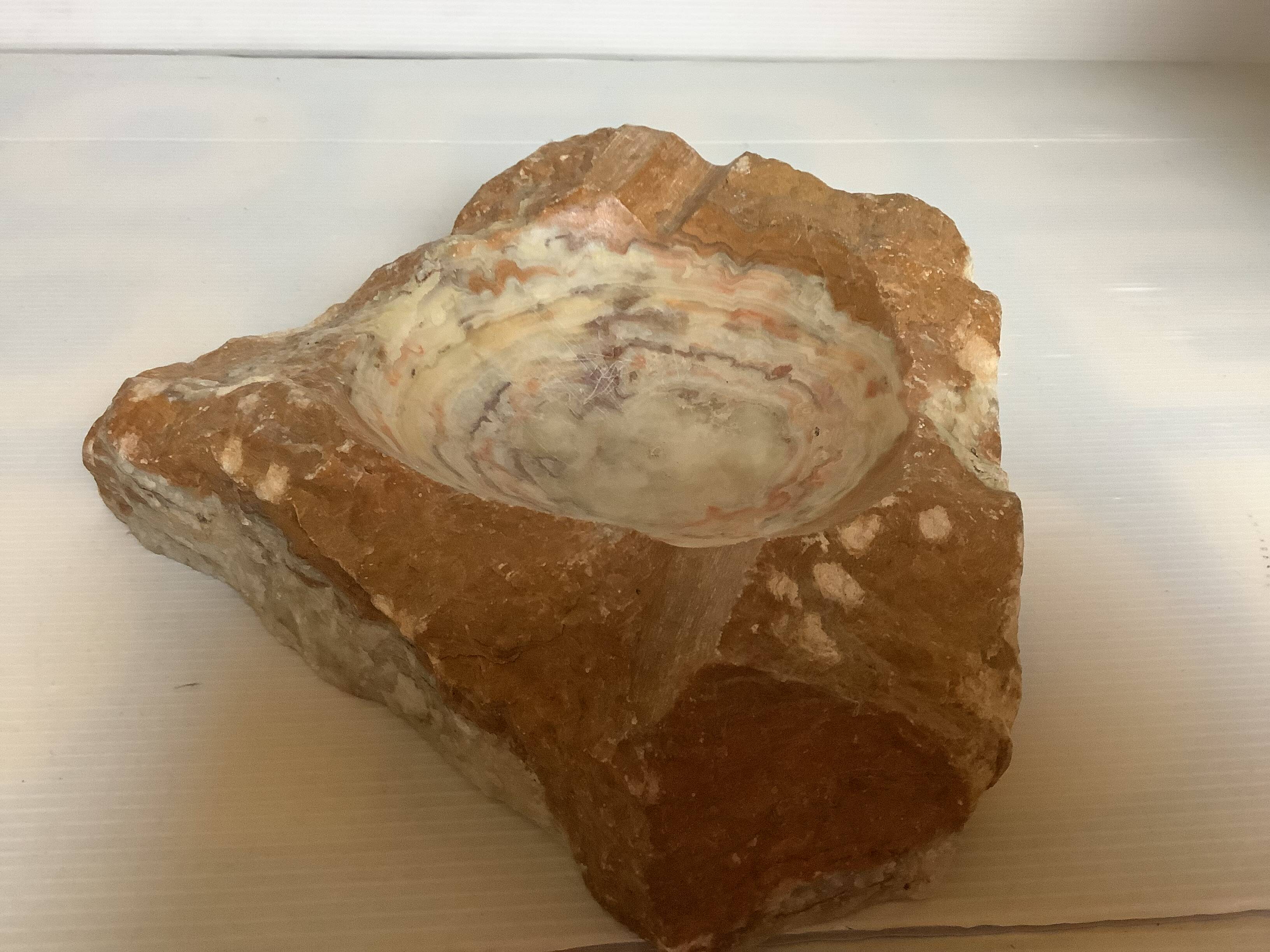 Large natural stone ashtray/trinket tray