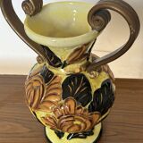 Medici vase in Vallauris ceramic, signed JTF