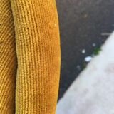 Vintage toad chair velvet gold