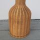 Vase bouteille vintage en osier