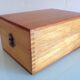 Varnished/vintage wood plug box 60s-70s