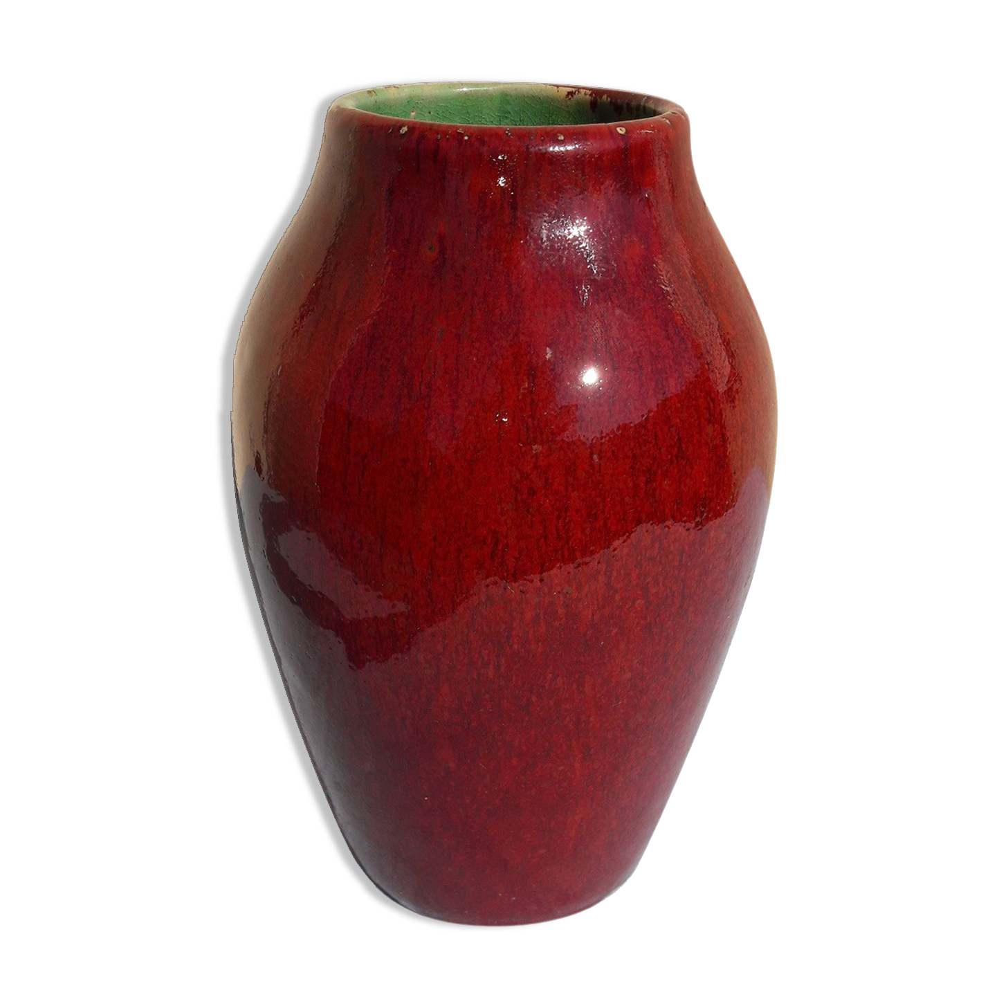 Burgundy vase