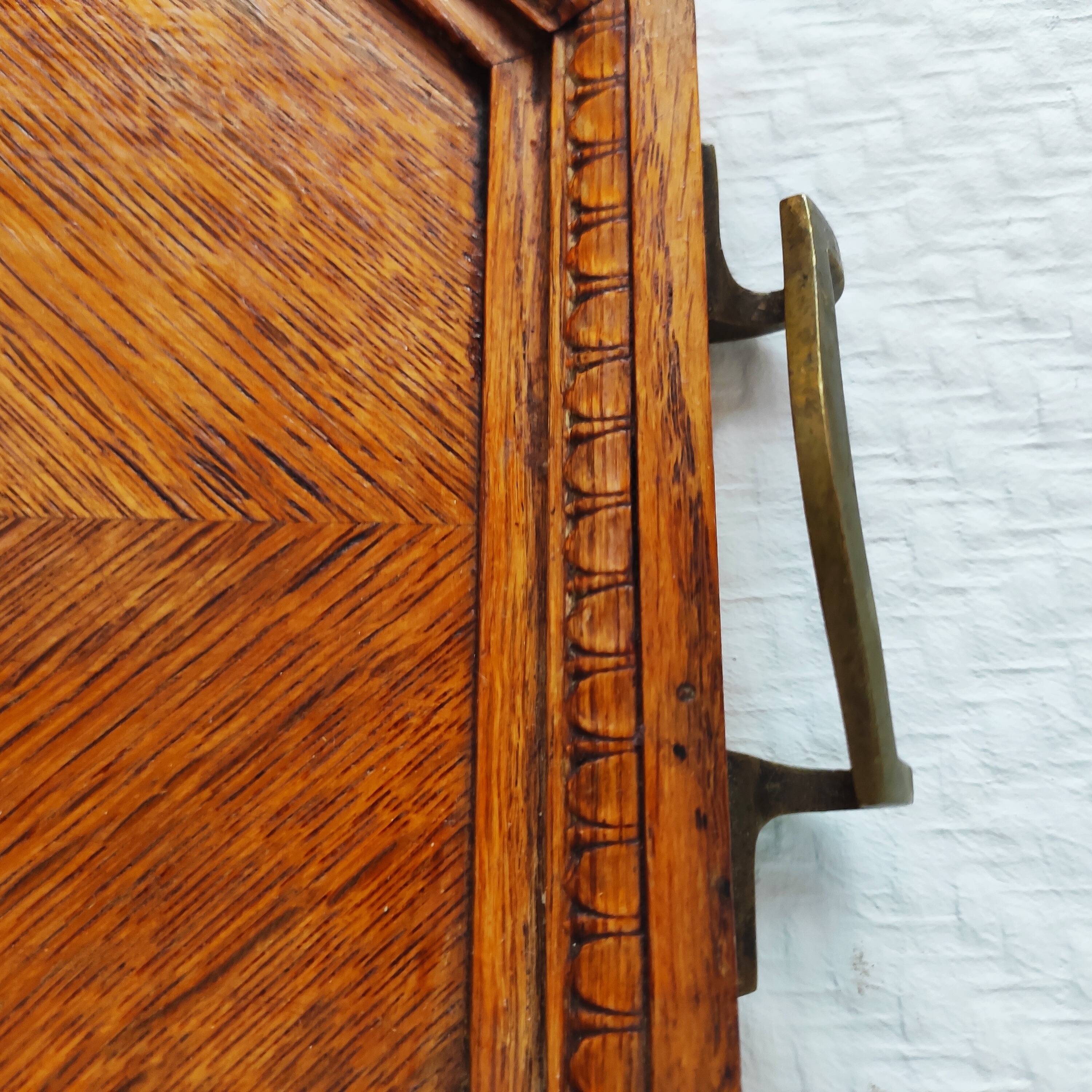 Art Deco wooden serving tray