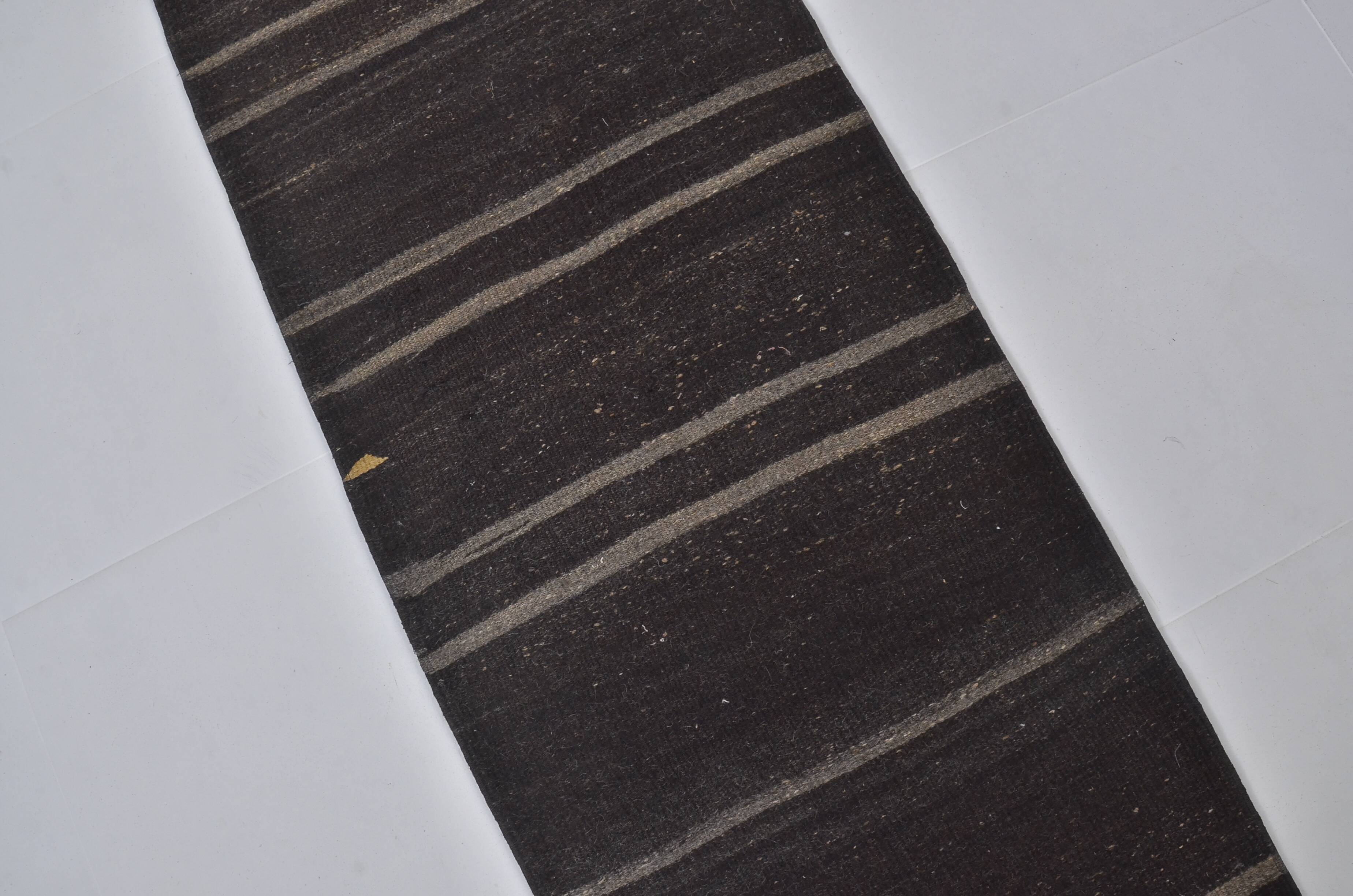 Goat Hair Neutral Kilim Runner sku3819