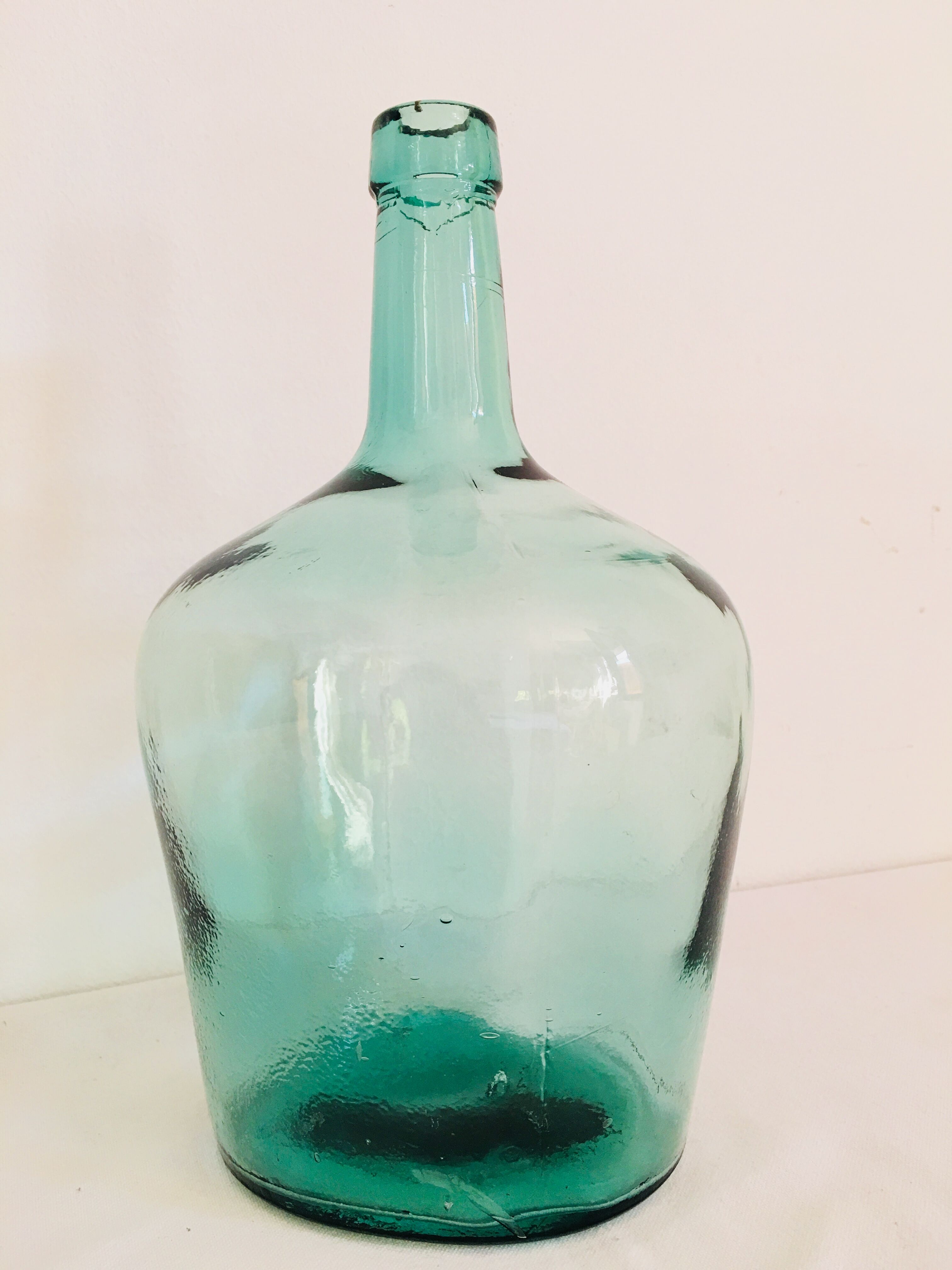 Bluish demijohn 2 liters