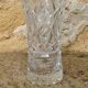 Chiseled crystal vase