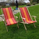 Pair of sunbeds