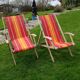 Pair of sunbeds