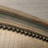 Louis XV style bed in 20th century patinated beech