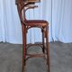 Fauteuil de bar de style Thonet Irish Pub / Siège en simili cuir rouge, milieu du siècle