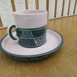 Ceramic set montgolfier yvan roy workshop - egg cup - pot - cup