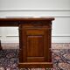 Classic English Desk Partnerdesk Black Leather