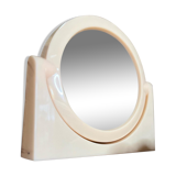 Plastic mirror year 70 round magnifying