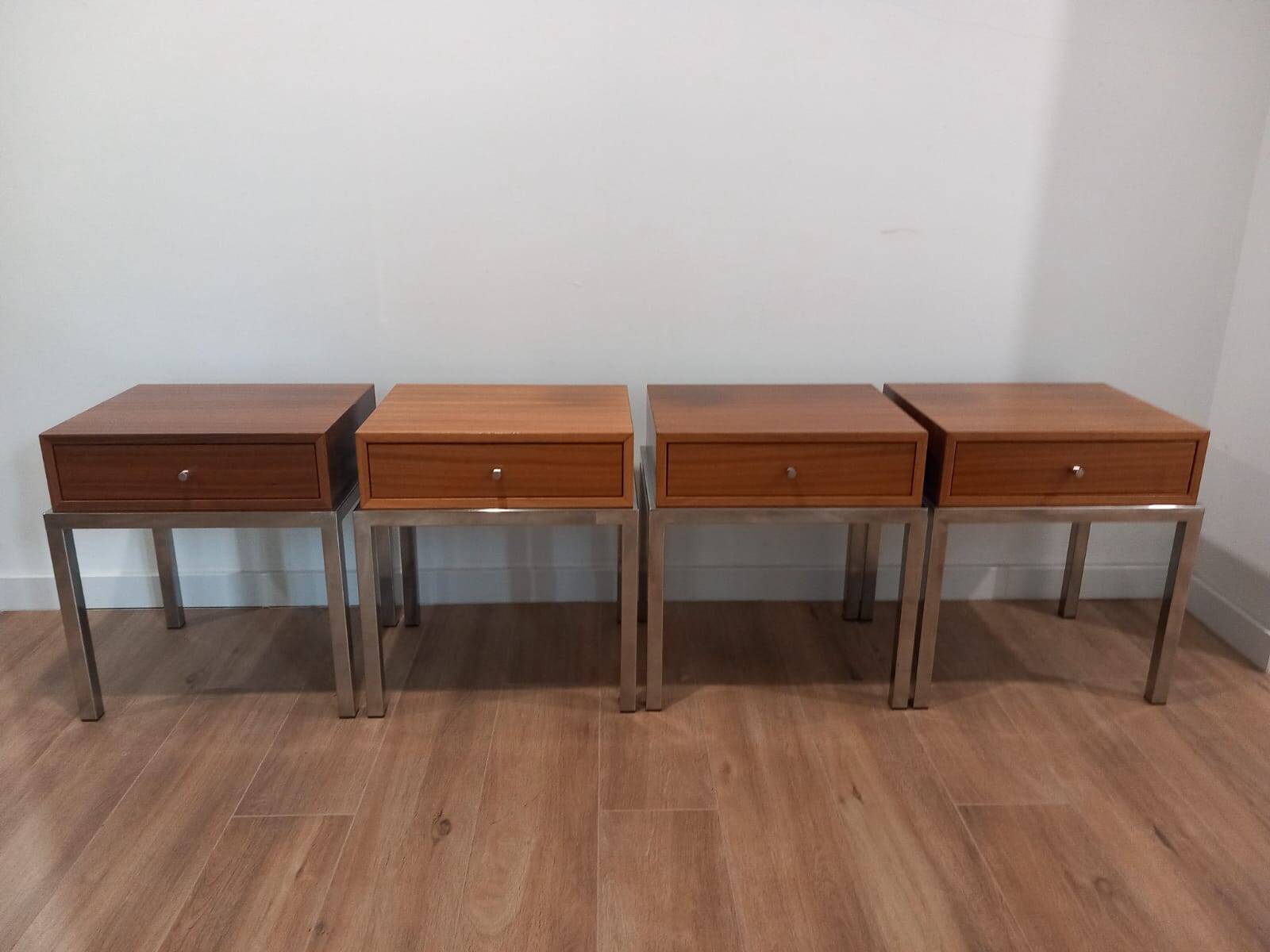 Bedside tables 4 pieces 70s Italy