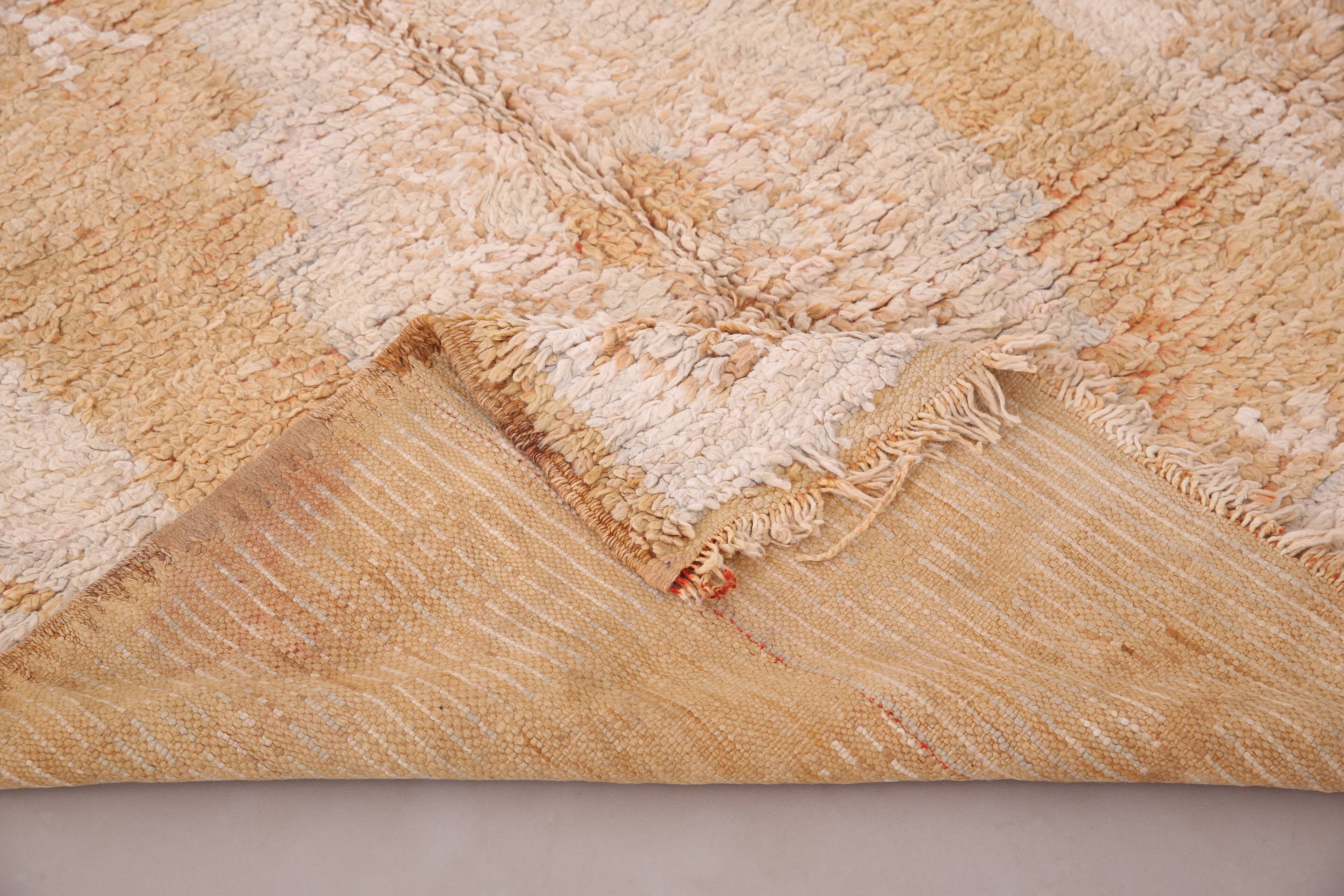 Yellow Vintage Berber Rug 153 CM X 266 CM - Tapis berbere vintage