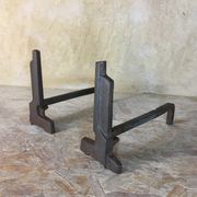 Pair of art deco style chenets