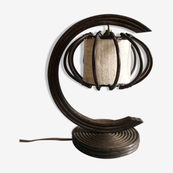 Lamp in rattan 60s