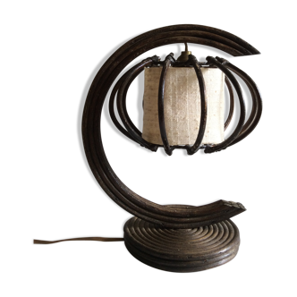 Lamp in rattan 60s
