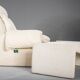 P60 chairs and ottomans by Vittorio Introini for Saporiti, 1960s, set of 4