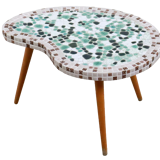 Kidney-shaped mosaic plant table