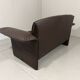 Christophe Giraud brown leather sofa Indy, Jori Belgium 1990’s