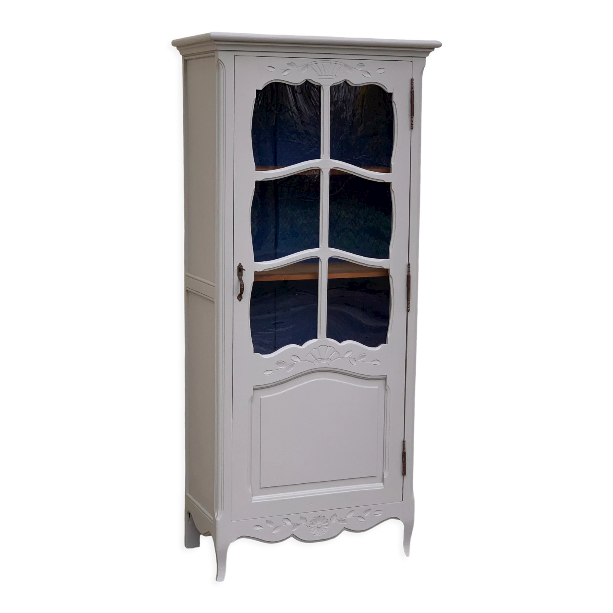 1930s Parisian glass-fronted wardrobe