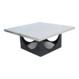 Heinz LILIENTHAL (1927-2006), coffee table, wood, engraved plaque, 1970s