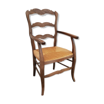 Provencal chair, mulched, vintage, early 20th century