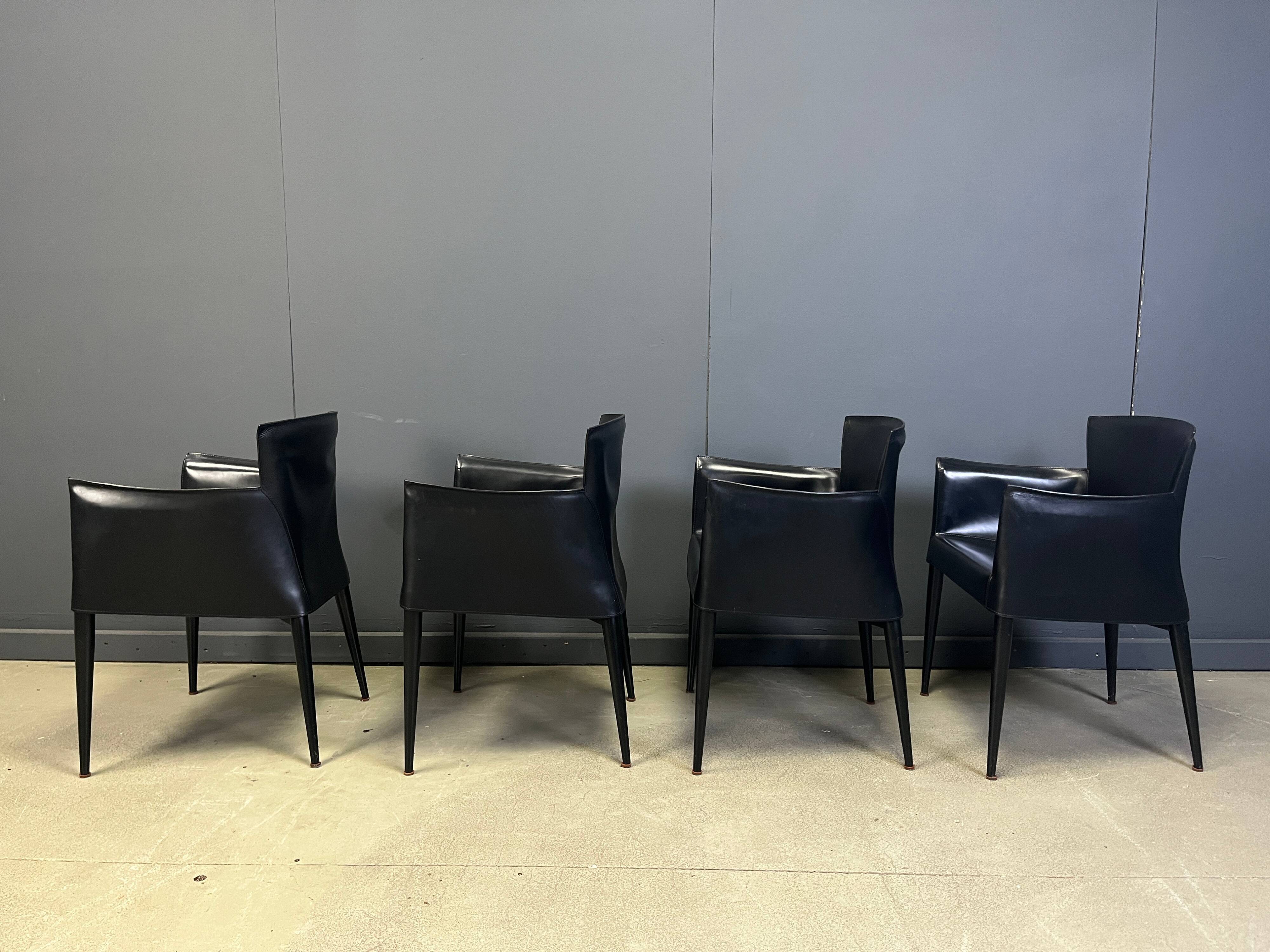 Vela dining chairs by Carlo Bartoli for Matteo Grassi, 1980s
