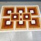 Vintage modernist rug, made in Belgium, 1970s