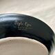 Black and blue ceramic plate