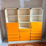 Set of 3 "Space Age" Storage Columns - 1970 Design