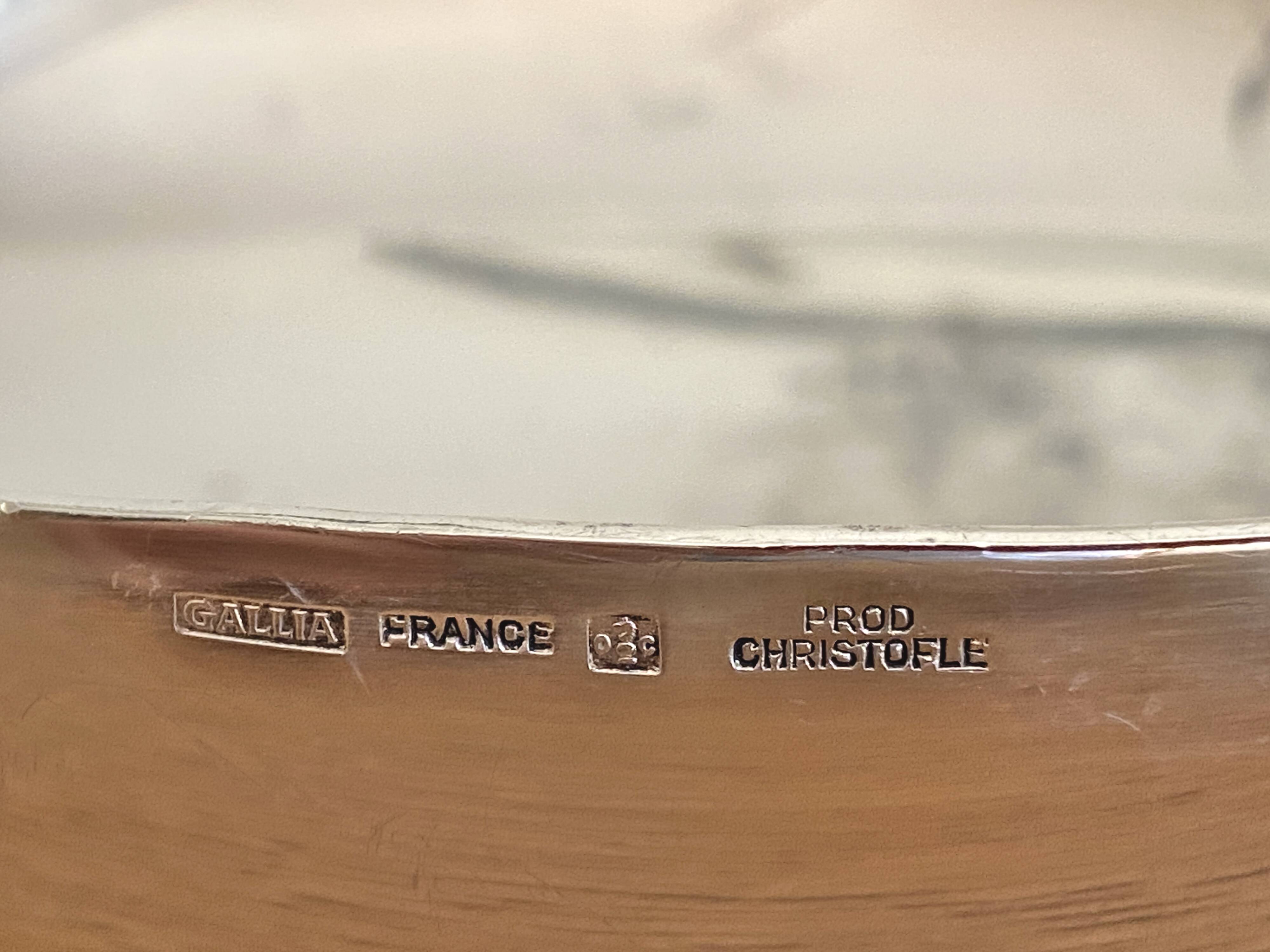 Lino Sabattini for Christofle Gallia - silver-plated leaf cutter, 1960