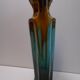Vase polychrome art deco orchies