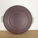 Mirror tray with brass rim 33cm