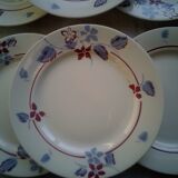 6 flat plates Digoin Sarreguemines