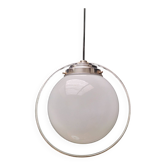 Suspension boule opaline