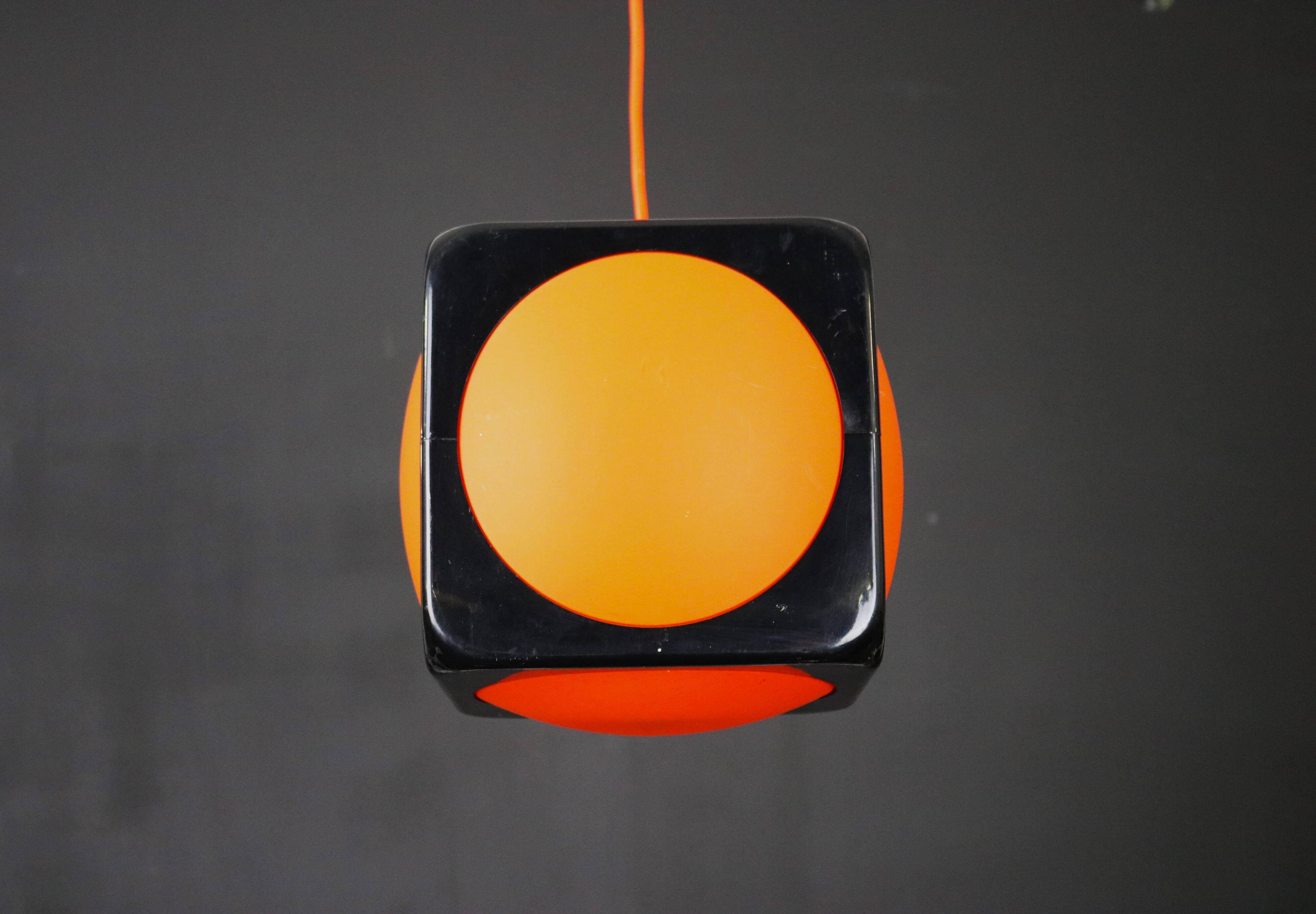 Very cool space age lamp by Uffe Gustav Schioler for Hoyrup Denmark  *** model Poker Dice 527 *** 70