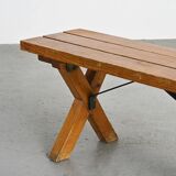 Assembly work, pine bench circa 1980