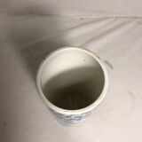 Former roller kg lunéville white porcelain vase + flowers vintage designs