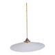 Grande suspension en opaline blanche