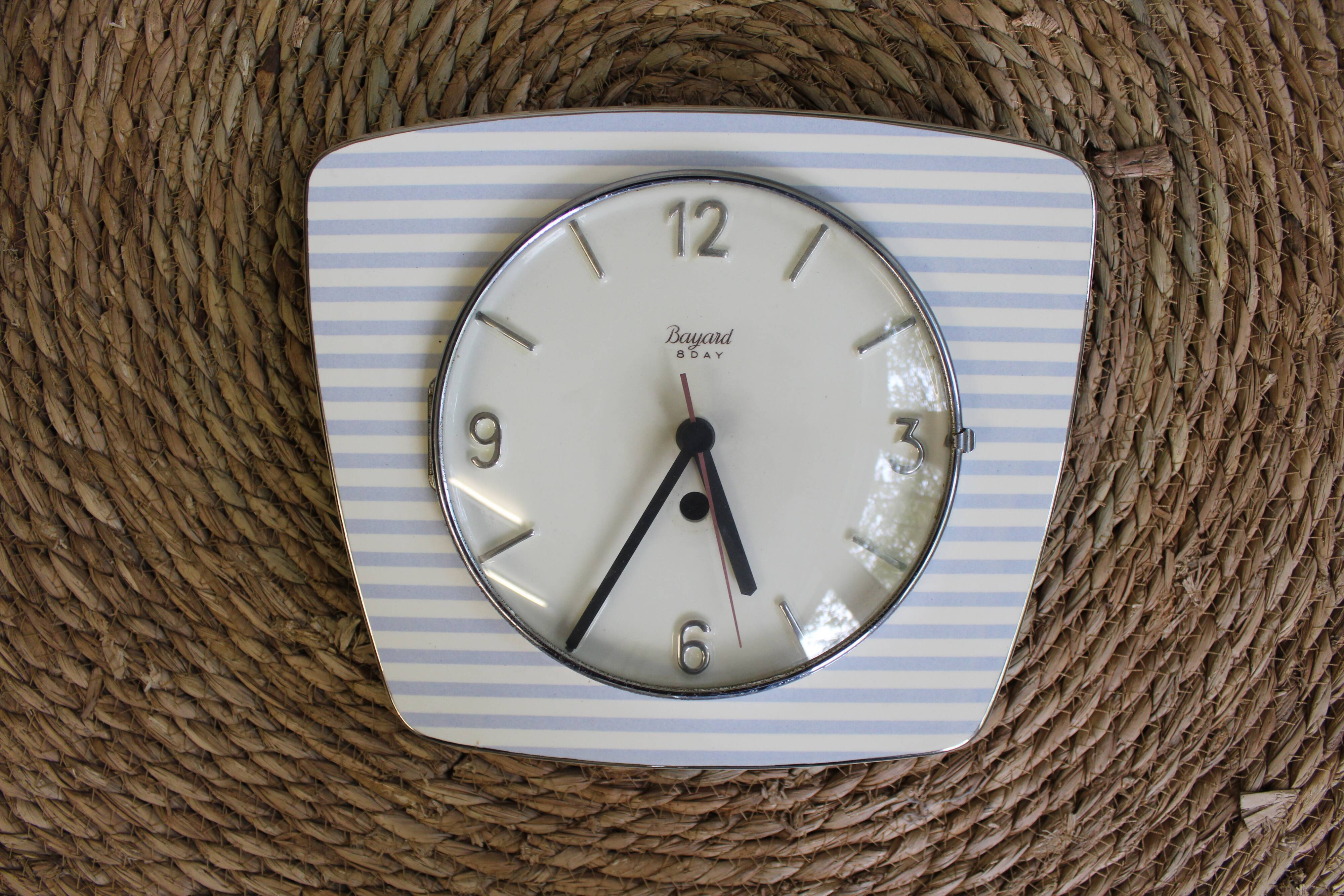 Vintage ceramic wall clock Marinière